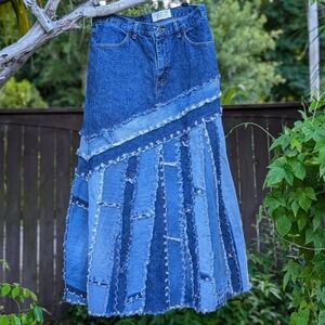 Up-cycled Jean Skirt